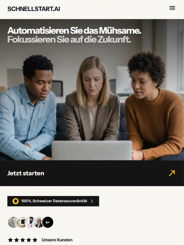 SchnellStart.ai brand and website system