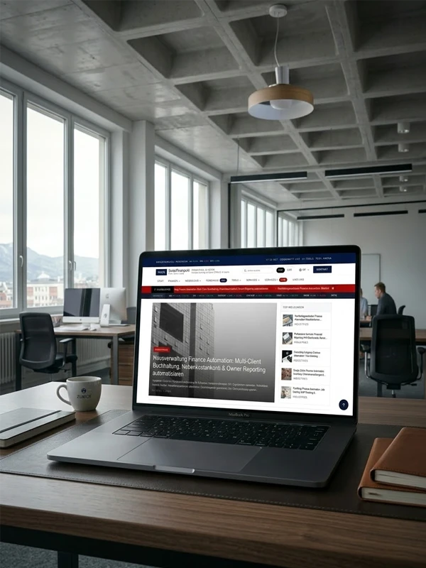 SwissFinanceAI publishing workflow view